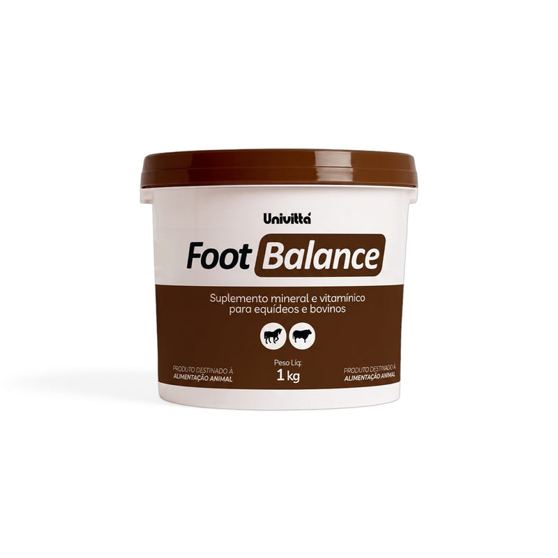 Foot Balance Univittá 1kg – Suplemento para Cascos com Biotina, Zinco, Cobre e Aminoácidos