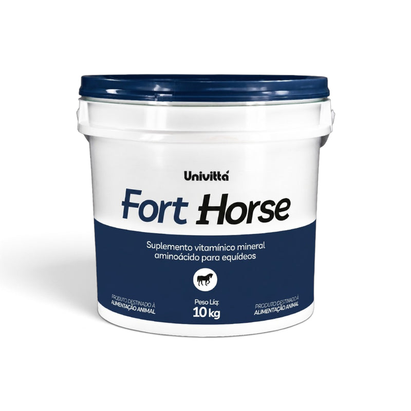 Fort Horse Univittá 2,5kg e 10kg – Suplemento para Equinos Atletas e em Treinamento