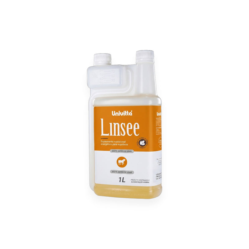 Linsee Univittá 1L – Suplemento Energético com Óleo de Linhaça para Equinos e Bovinos