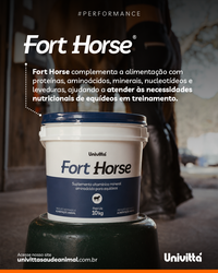 Fort Horse Univittá 2,5kg e 10kg – Suplemento para Equinos Atletas e em Treinamento
