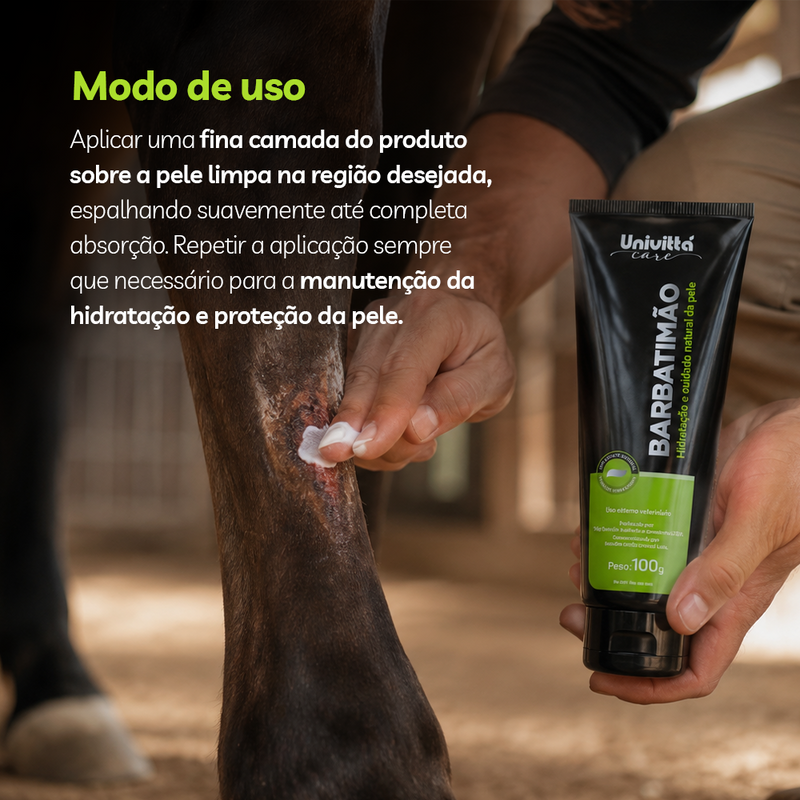 Pomada Hidratante para Pele de Animais Barbatimão Univittá Care 100g