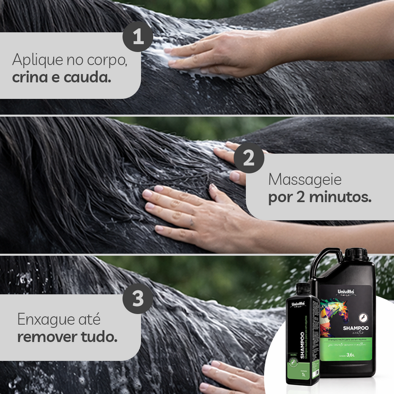 Ritual Manejo Diário Univittá Care - 3 Shampoos Neutros + 1 Condicionador 3,6L