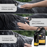 Ritual Conforto Diário Univittá Care - 3 Shampoos Citronela + 1 Condicionador para cavalos 3,6L