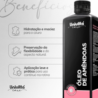 Óleo de Amêndoas Univittá Care 1L – Hidratação e Maciez para Couro