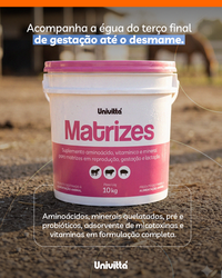 Matrizes Univittá 10kg – Suplemento para Fêmeas em Reprodução, Gestação e Lactação