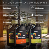 Ritual Conforto Diário Univittá Care - 3 Shampoos Citronela + 1 Condicionador para cavalos 3,6L