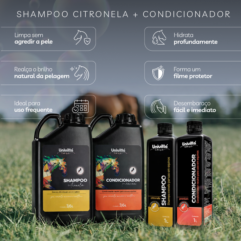 Ritual Conforto Univittá Care -  Shampoo Citronela + Condicionador