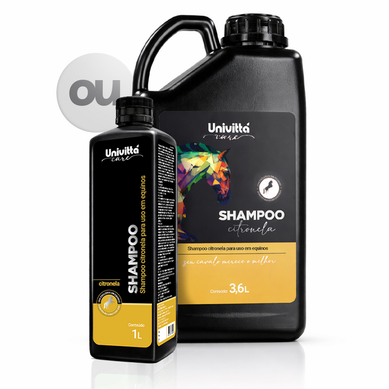 Shampoo Citronela para Cavalos Univittá Care – Limpeza, Brilho e Proteção Natural