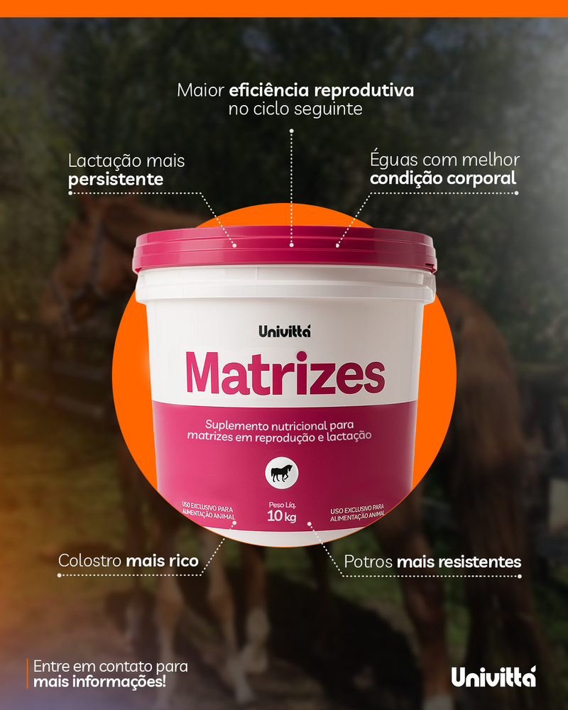 Matrizes Univittá 10kg – Suplemento para Fêmeas em Reprodução, Gestação e Lactação